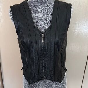 Harley-Davidson Women's Black Zip-Up Vest